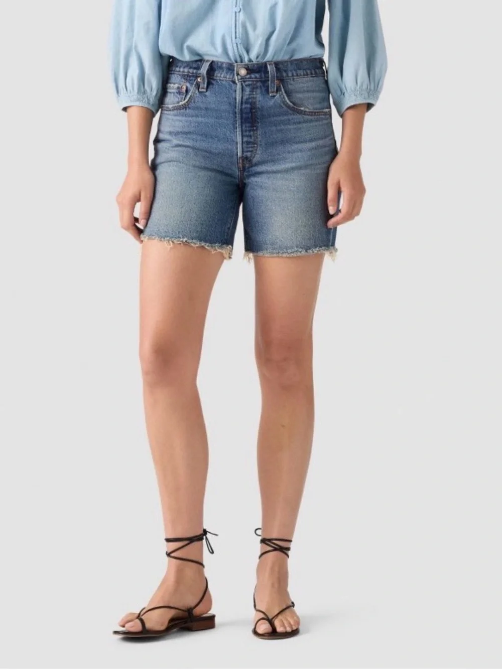 Levi’s Heritage Mid-Rise Cut Off Denim Shorts Sz 8